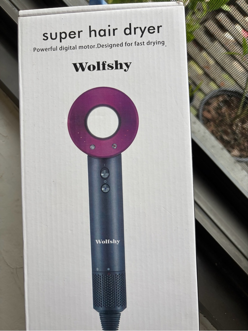 WOLF Purple & Gray Super Hair Dryer